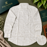 Premium Ivory Dash Cotton Shirt - Image 3