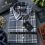 Premium Grey Checkered Cotton Shirt