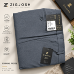 Premium Grey Lycra Formal Fit Pant - Image 2