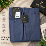 Premium Navy Lycra Formal Fit Pant - Image 3