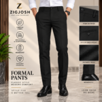Premium Black Adjustable Waist Formal Pant