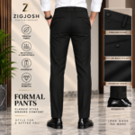 Premium Black Adjustable Waist Formal Pant - Image 2